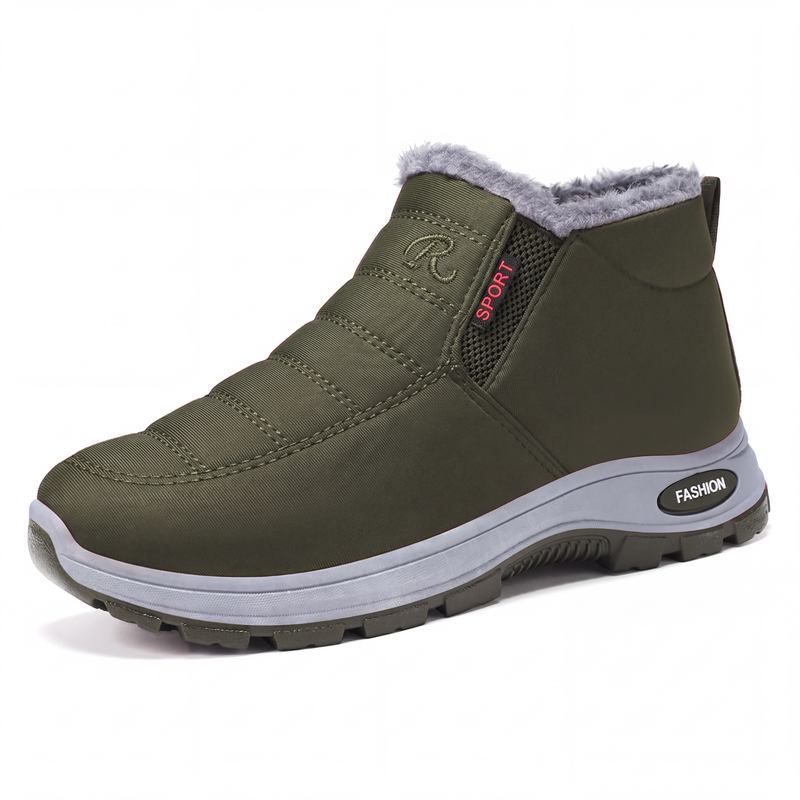 👢 Warme Füße ohne lästiges Schnüren – Winter-Slip-On Boots mit Plüschfutter