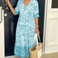 【M-5XL】🌺Rochie imprimată cu decolteu în V, elegantă și stilată-5
