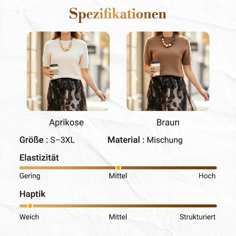 🔥Zweiteiliges Set für Damen bestehend aus Pullover und fließendem Rock mit Leopardenmuster