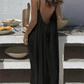 ✨Rochie simplă, fără mâneci, cu spate decupat, pentru femei💕-8