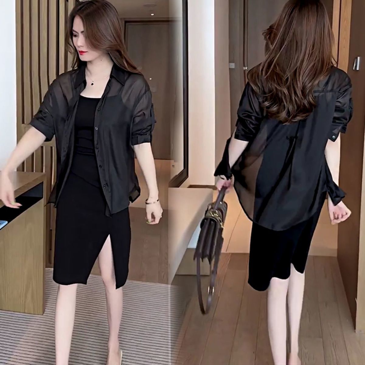 Cămașă de soare ușoară pentru femei pentru vară-5
