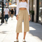 💫 Pantaloni lungi de zi din in pentru femei