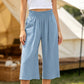 💫 Pantaloni lungi de zi din in pentru femei