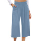 💫 Pantaloni lungi de zi din in pentru femei