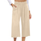 💫 Pantaloni lungi de zi din in pentru femei