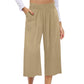 💫 Pantaloni lungi de zi din in pentru femei