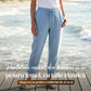 💓Pantaloni casual din bumbac și in pentru femei👖