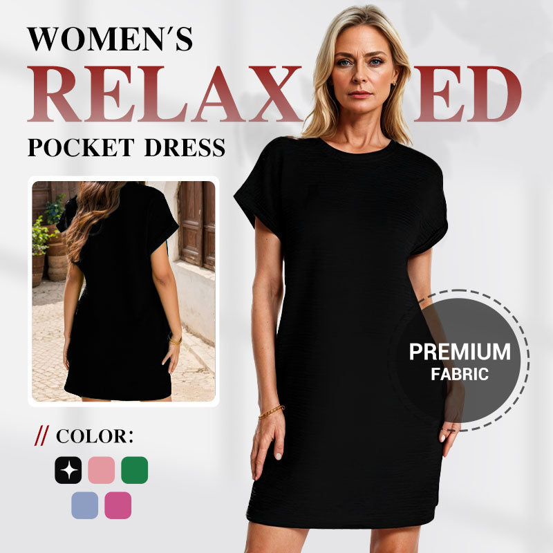 💞Rochie relaxată cu buzunare pentru femei