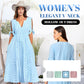 💃Rochie elegantă pentru femei, cu decolteu în V și decupaje solide-6