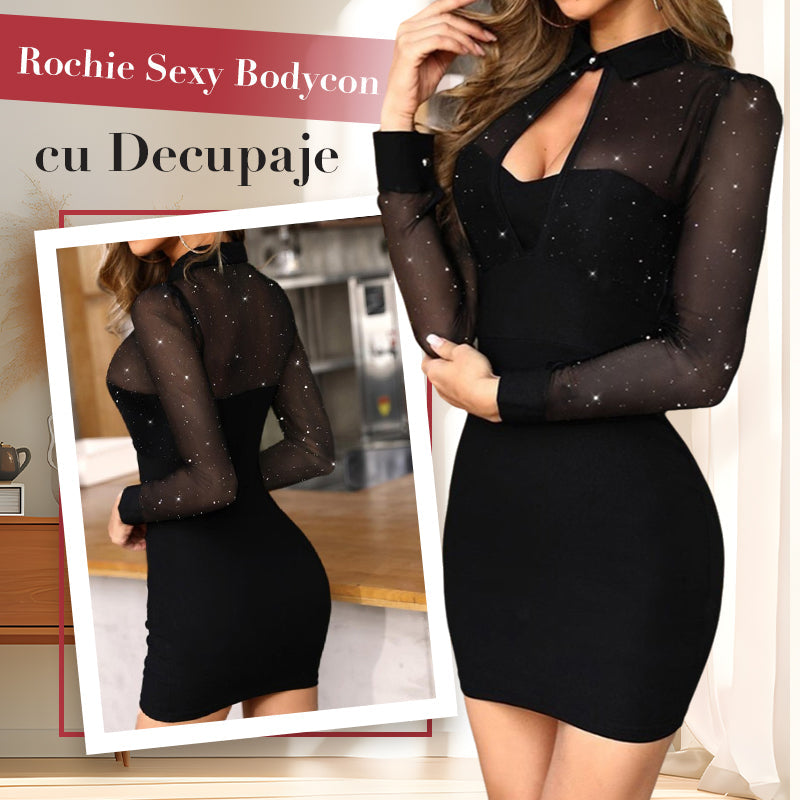 Rochie Sexy Bodycon cu Decupaje