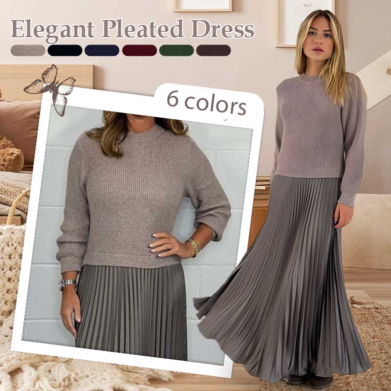 🔥Rochie elegantă și la modă pentru femei, cu pliuri