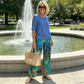 👚 Set Casual Femei: Top cu Gât Rotund & Pantaloni 🌿