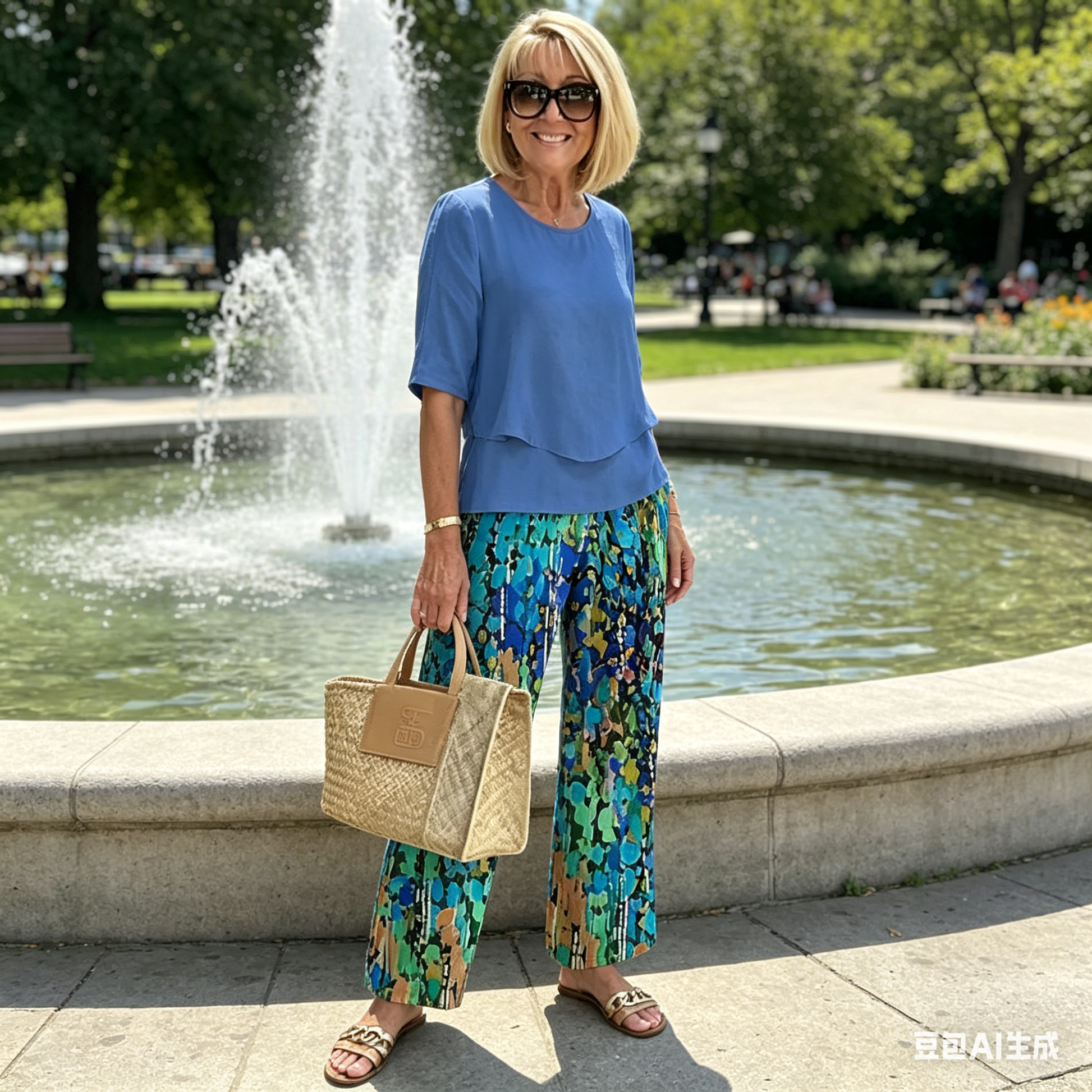 👚 Set Casual Femei: Top cu Gât Rotund & Pantaloni 🌿