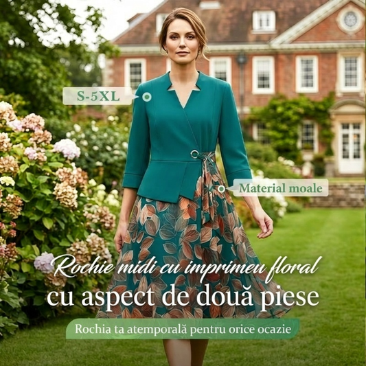 【S-5XL】👗Rochie de damă la modă în culori contrastante