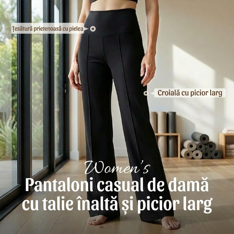 💗ULTIMA ZI DE REDUCERI 50% REDUCERE⚡50.000+ VÂNDUTE💕Pantaloni drepți largi, simpli, pentru femei