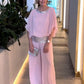 🌸 Set elegant din două piese cu paiete în bloc de culoare