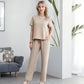 💕 Set de top și pantaloni casual pentru femei-11