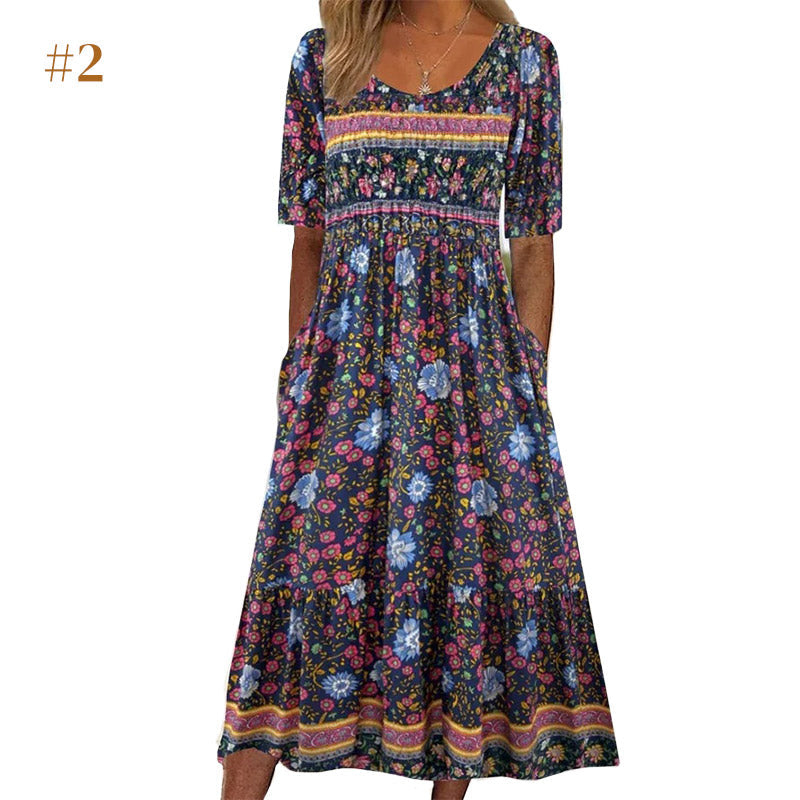 🌞 Rochii de vară cu imprimeu boho-12