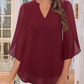 💖2026👚 Elegantă Cămașă din Șifon cu Decolteu în V - Stil Rafinată pentru Orice Ocazie!-2