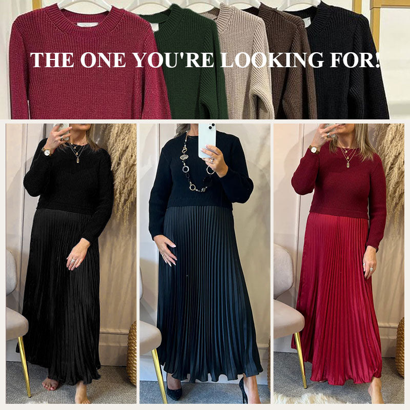 🔥Rochie elegantă și la modă pentru femei, cu pliuri-2