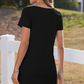 ⏳ Rochie casual pentru femei cu buzunar cu gât pătrat, cu mânecă scurtă și buzunare👗-13