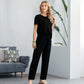 💕 Set de top și pantaloni casual pentru femei-9