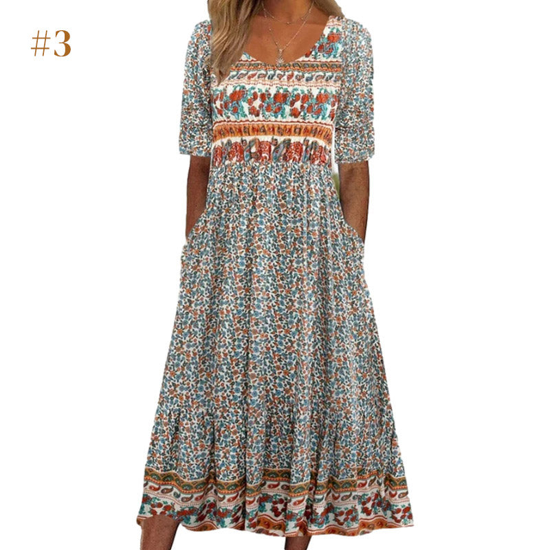 🌞 Rochii de vară cu imprimeu boho-11
