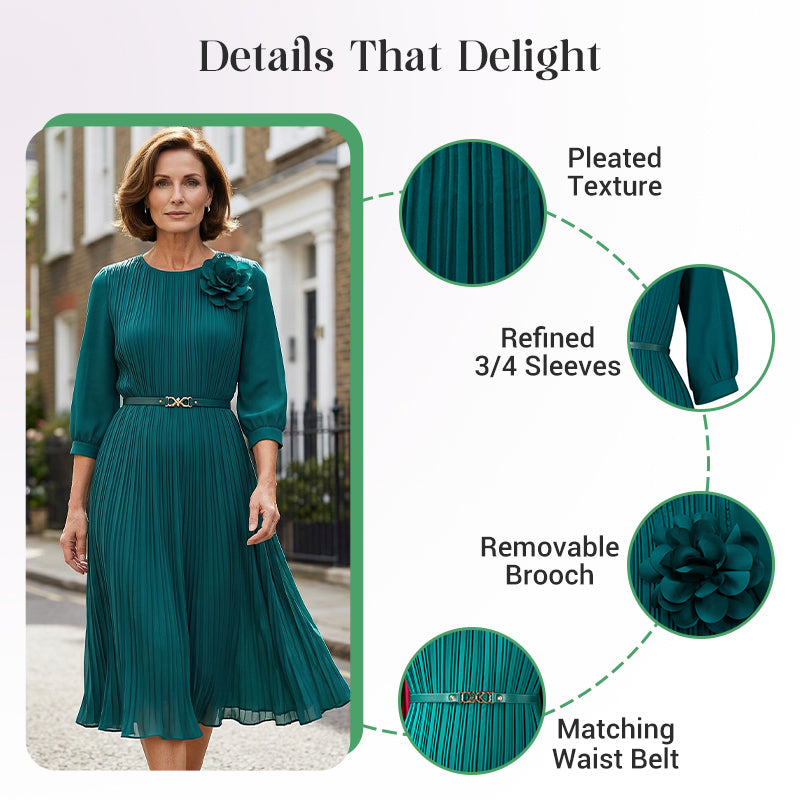 💥Rochie elegantă plisată pentru femei-8