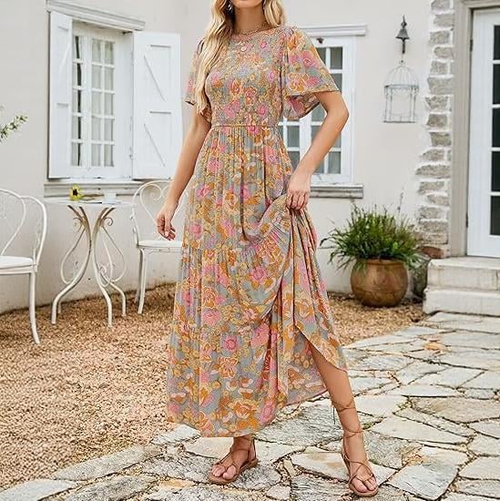 👗Rochie casual cu imprimeu pentru femei