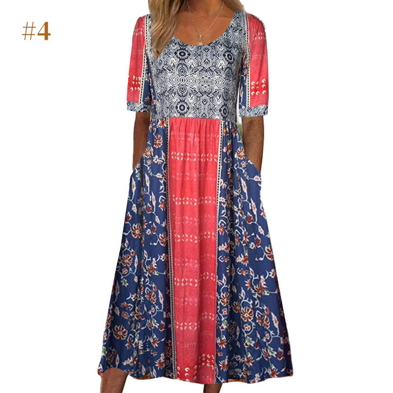 🌞 Rochii de vară cu imprimeu boho-10