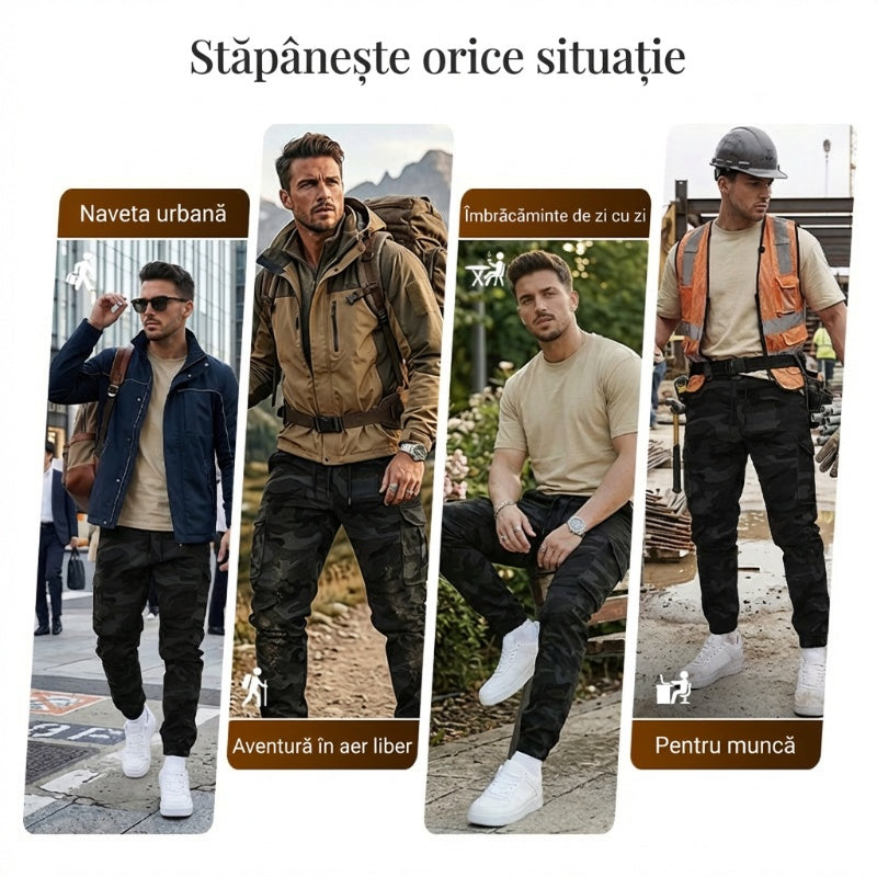 🛠️ 👖 Pantaloni de lucru tactici durabili - multe buzunare funcționale, perfecți pentru munca în aer liber 🌲-7