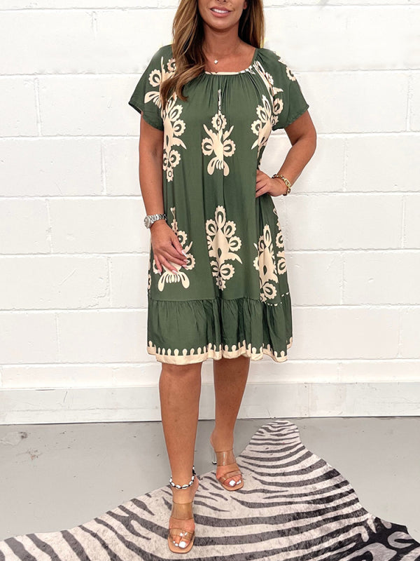 💃Rochie elegantă cu imprimeu-2