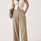 🔥LAST DAY 49% OFF ☀️🛍️Women's Summer Classical Cotton-Linen Lightweight Palazzo Pants-12