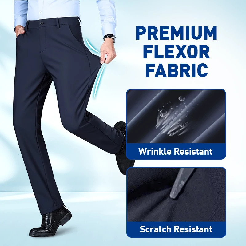 💖Pantaloni casual elastici pentru bărbați, confortabili și respirabili-2