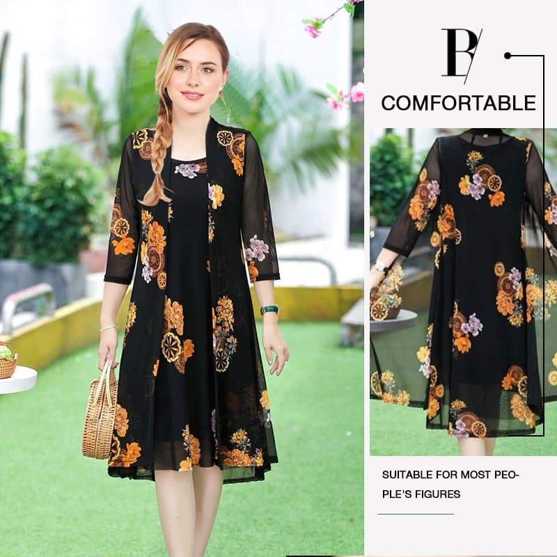 Rochie pentru femei cu model floral-3