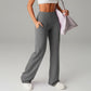 Dámske jednoduché voľné nohavice s rovnými nohavicami