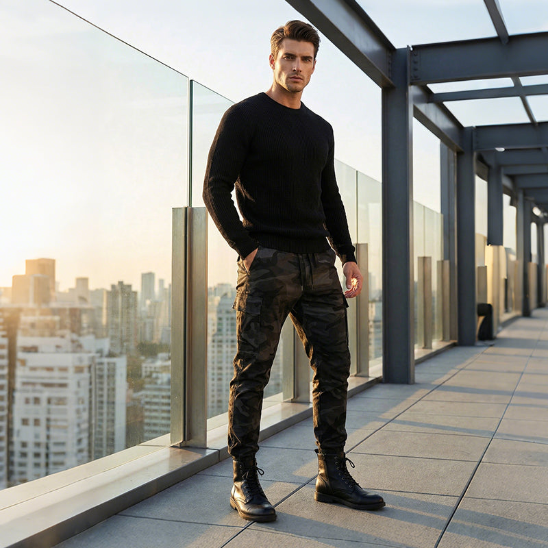 🛠️ 👖 Pantaloni de lucru tactici durabili - multe buzunare funcționale, perfecți pentru munca în aer liber 🌲-2