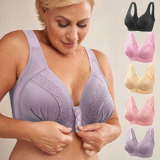 ✨ Sutien cu închidere în față, respirabil, delicat cu pielea, din bumbac 100% 💖