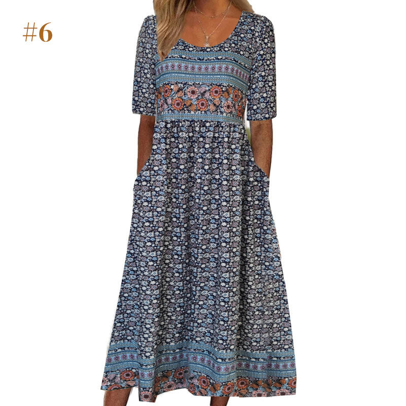 🌞 Rochii de vară cu imprimeu boho-8