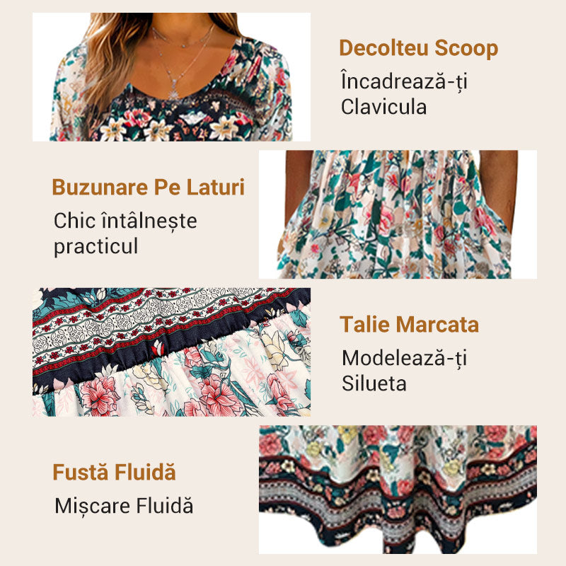 🌞 Rochii de vară cu imprimeu boho-5