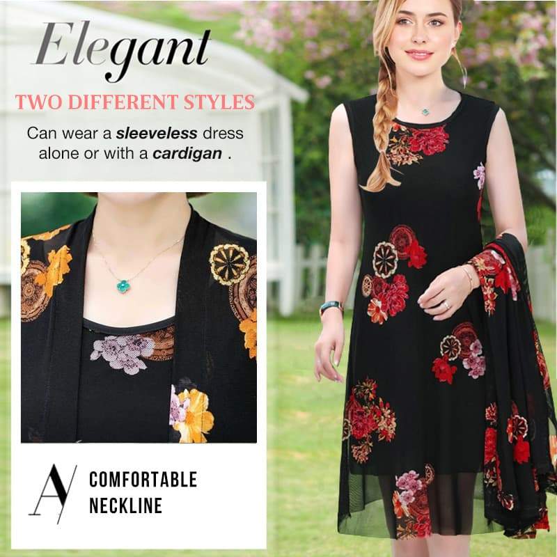Rochie pentru femei cu model floral-1