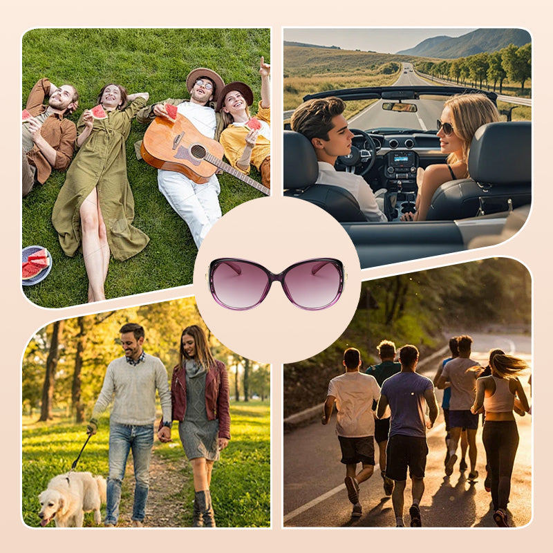 🌤️ Ochelari de soare cu rame mari pentru femei-7