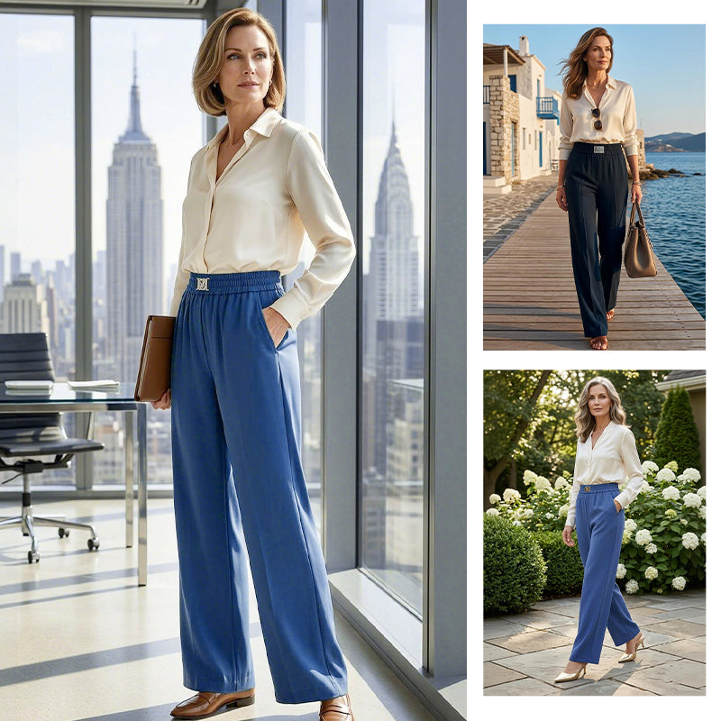 🏆ULTIMA ZI DE REDUCERI 60% REDUCERE!!💝Pantaloni elastici cu talie înaltă și croială perfectă👖-20
