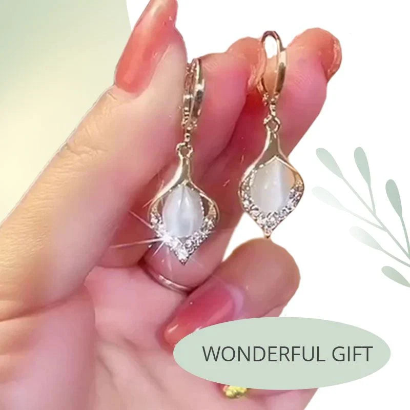 ✨Cumpărați 1 și primiți 1 gratuit✨Shiny Cat Eye Cercei-1