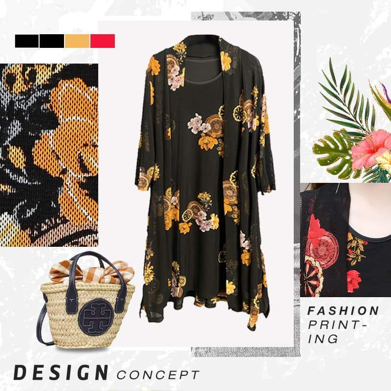 Rochie pentru femei cu model floral-6