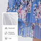 Rochie lungă elegantă cu mânecă scurtă plisată pentru femei-11