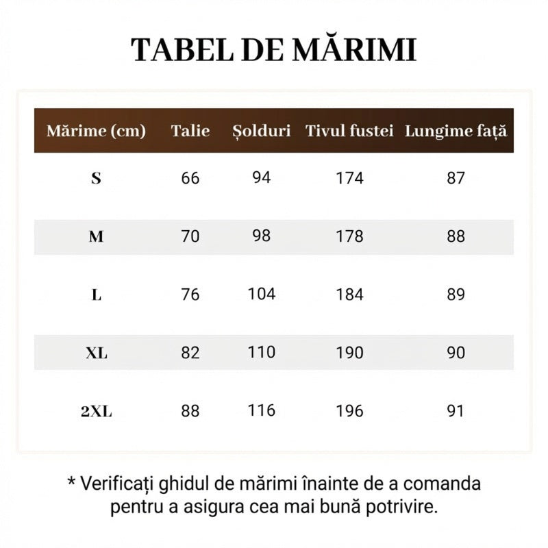 Fustă lungă din denim pentru femei-10