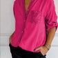 🔥Tricou de patchwork ocazional cu paiete-8