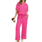 💕 Set de top și pantaloni casual pentru femei-4