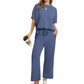 💕 Set de top și pantaloni casual pentru femei-5